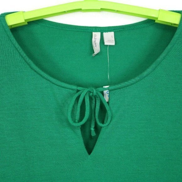 Old‎ Navy Shirt Top Blouse Tunic Green 3/4 Sleeve S Small - Picture 9 of 10